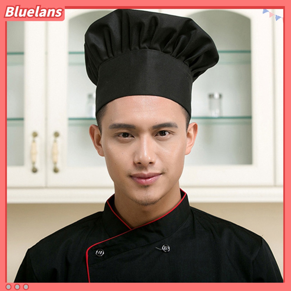 Bluelans Topi Koki Katering / Bakering / Koki Adjustable Stretch Untuk Pria