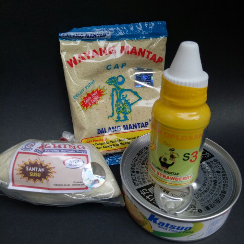 Paket Umpan Essen S3 Pisang Strawberry Belut Putih