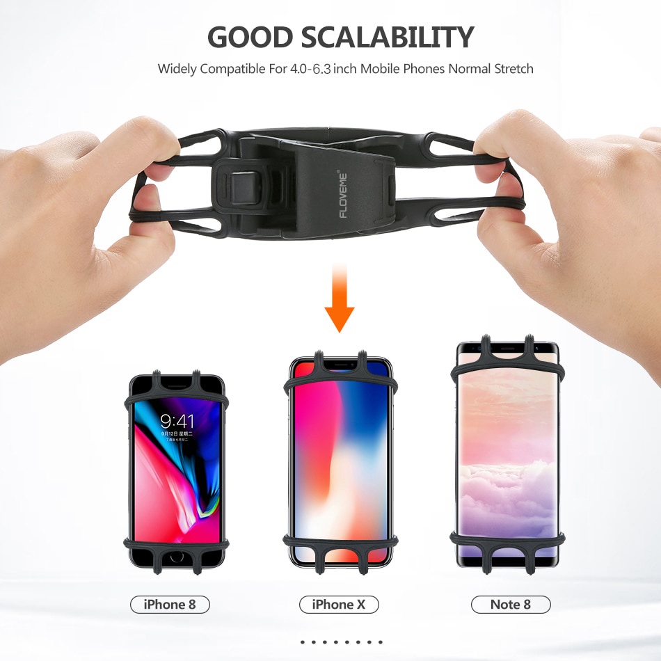 TaffSport Bike Smartphone Holder Handphone Sepeda Universal Bicycle - Black