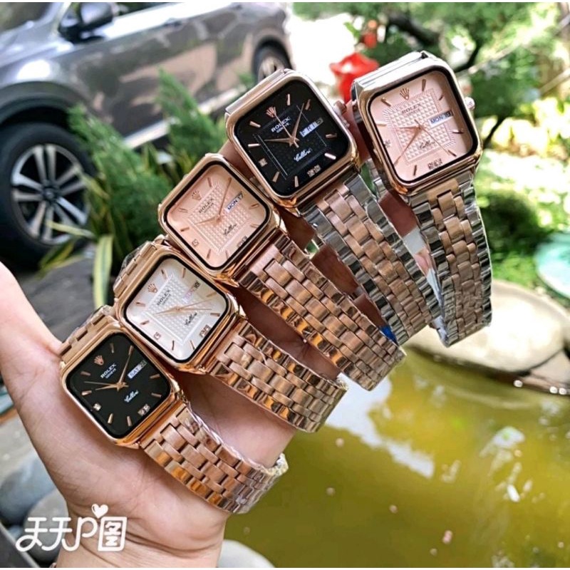 Jam Tangan Wanita Jam Terlaris Jam Tangan Fashion Pria Wanita Rantai Stainliss Steel