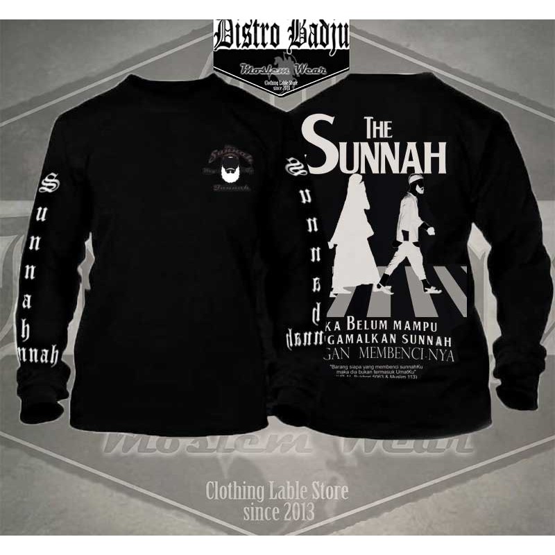 KAOS DAKWAH HIJRAH ISLAMI MOSLEM THE SUNNAH HITAM-1