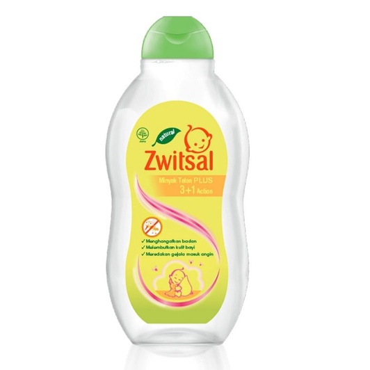 Zwitsal minyak telon plus 3+1 action/cajuput dan coconut oil 100ml/50ml