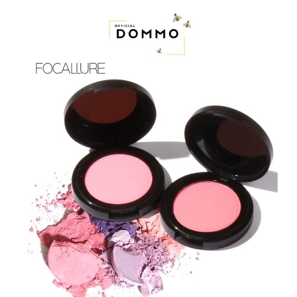 DOMMO - D8143 Focallure Single Blush On FA25 Natural Blush on Sweet Face Cheek Make Up Powder-Blushed