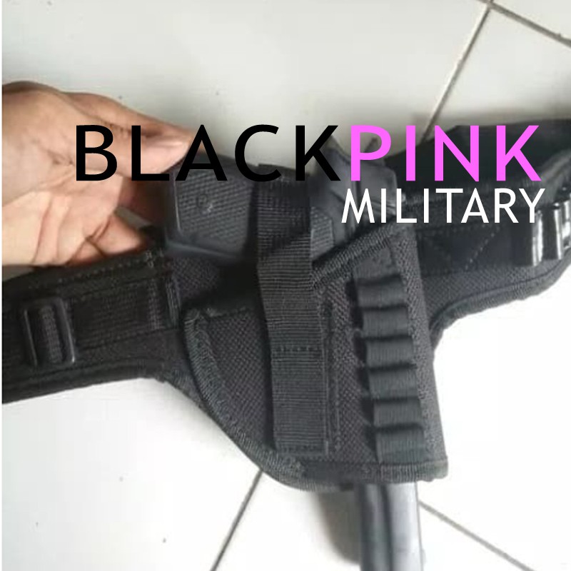 BLACKPINK Holster Pistol/ Tempat Pistol / Tas Pistol/ Sarung Pistol Model Sabuk