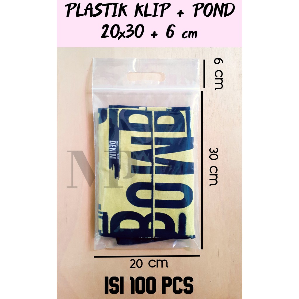 Jual Plastik Klip Pond X Isi Pcs Bening Packing Baju Oval