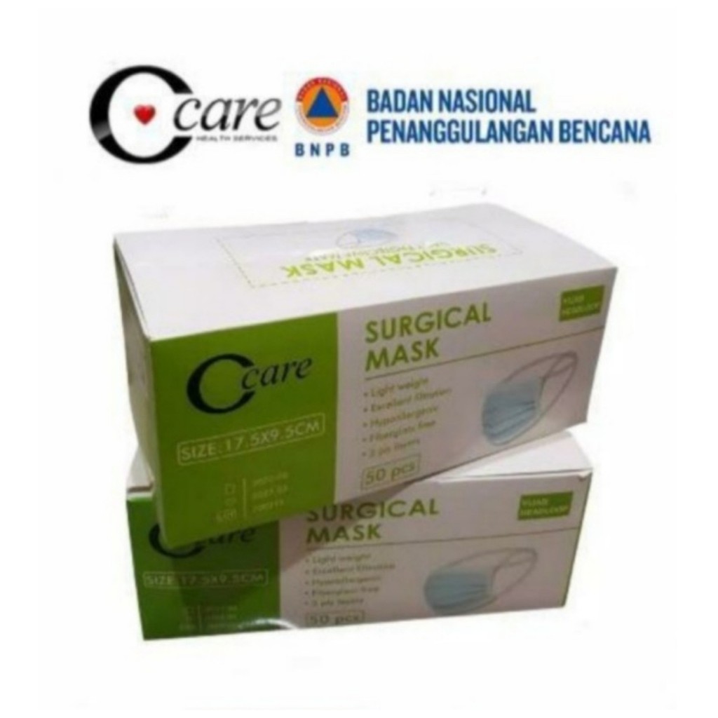 Masker Hijab C-Care Surgical Headloop Mask