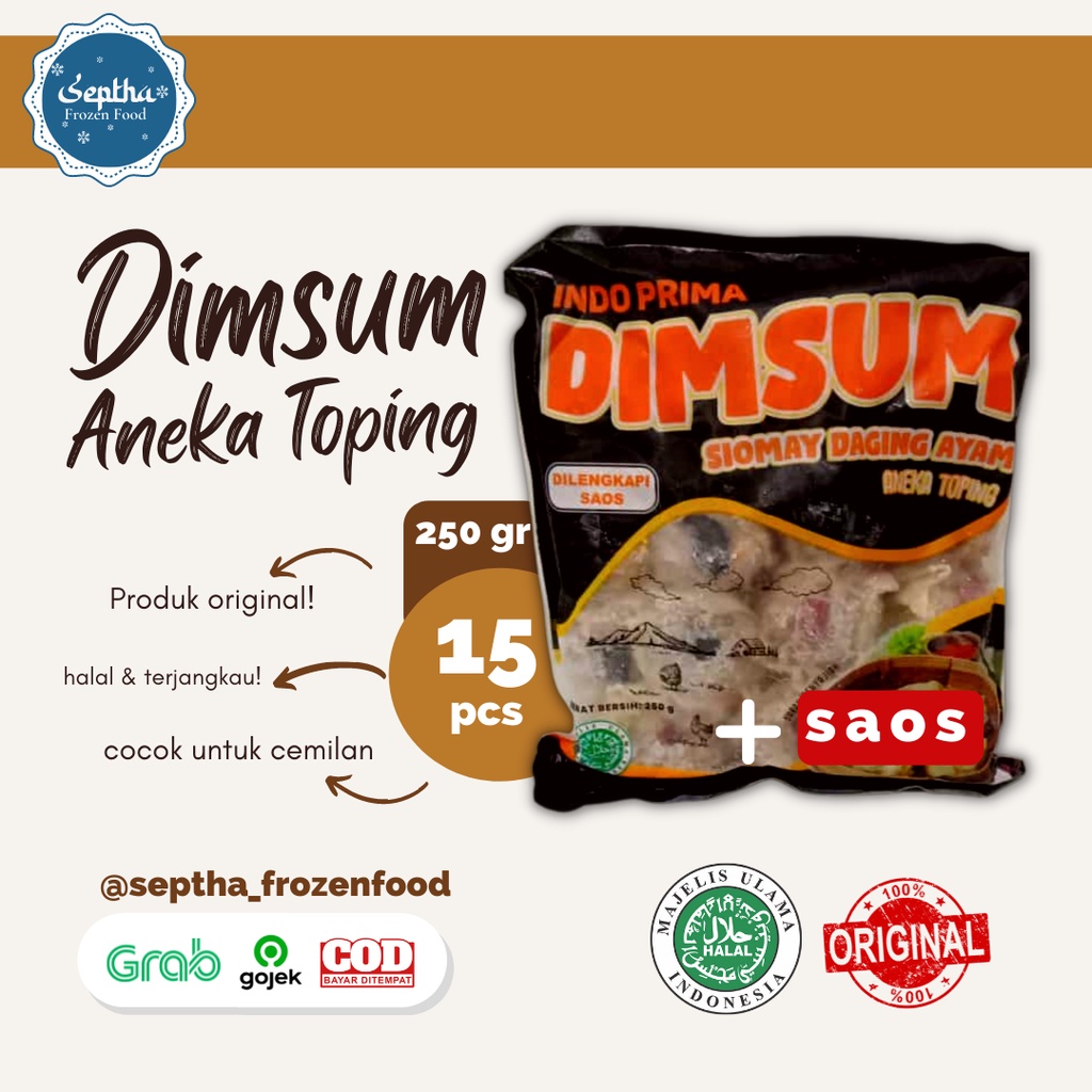 

Dimsum Frozen Isi 15 pcs HALAL