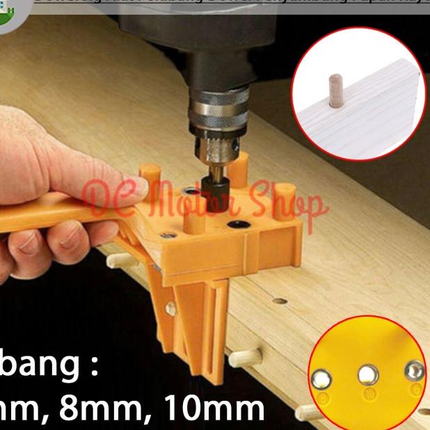 Dowel Jig Alat Pelubang Dowel Penyambung Kayu Papan Kayu Plywood Drill