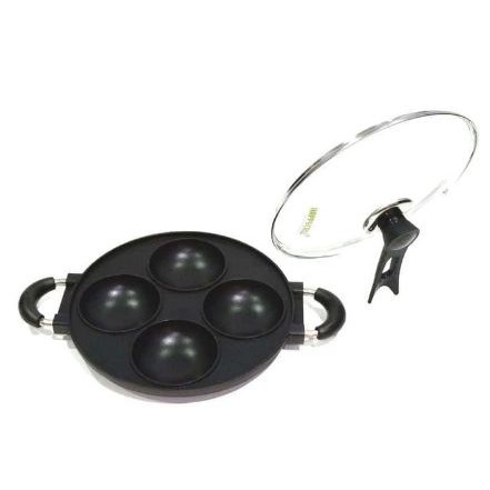 [EMAK'S FAVOURITE] - Cetakan Surabi / Bikang 4 Lubang Cekung Happy Call - [toserba_emak]