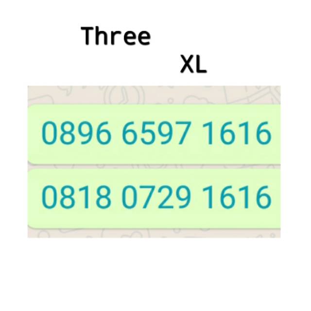 Nomor Cantik XL seri abab 1616