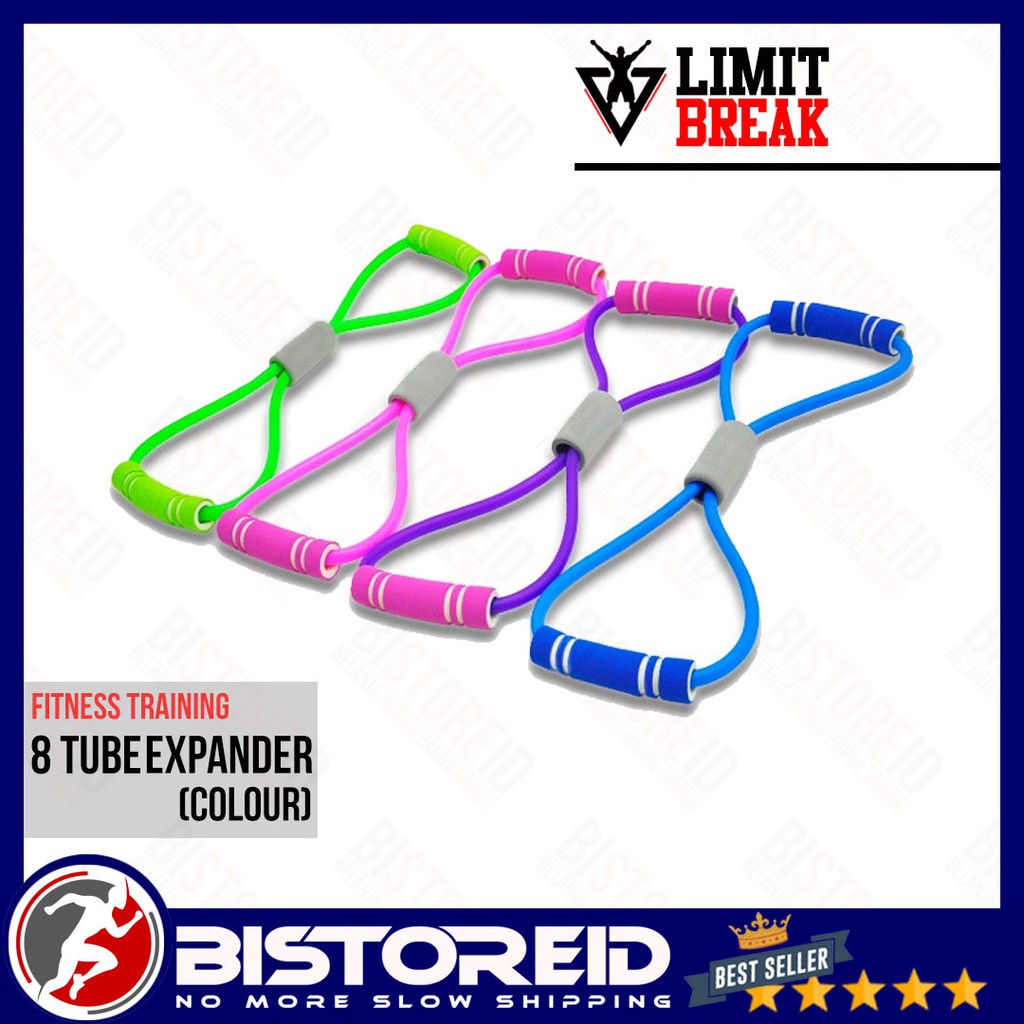 LIMITBREAK 8 TUBE EXPANDER YOGA PILATES ALAT OLAHRAGA