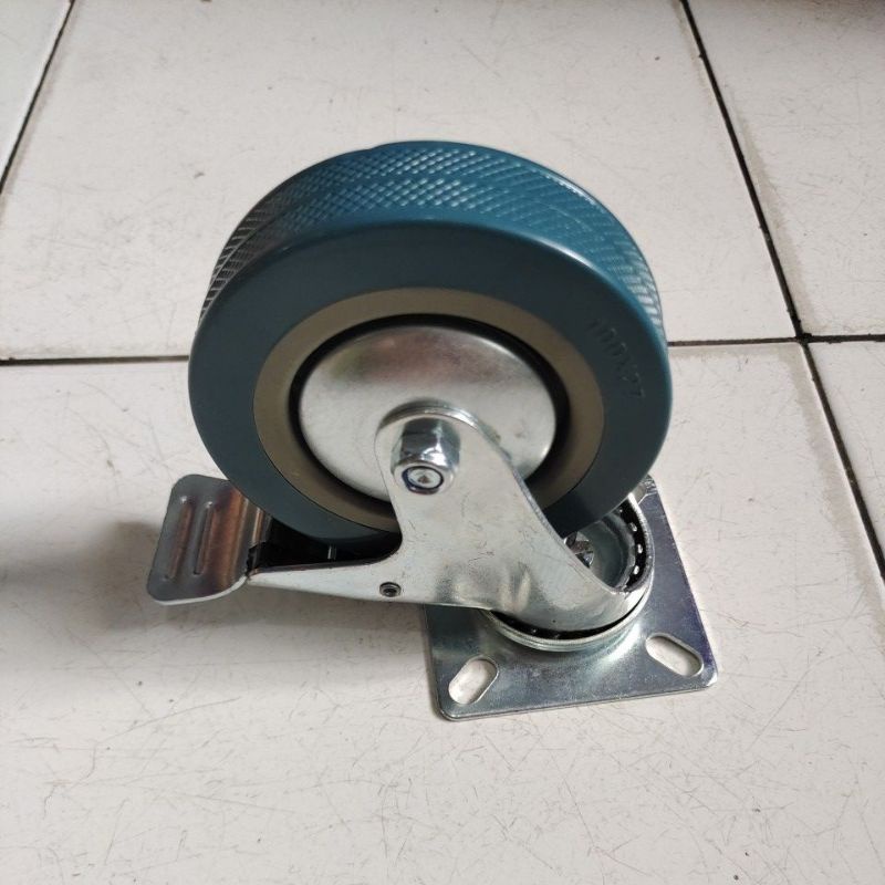 roda abu abu 4&quot; hidup+rem / roda abu abu 4&quot; swivel+brake