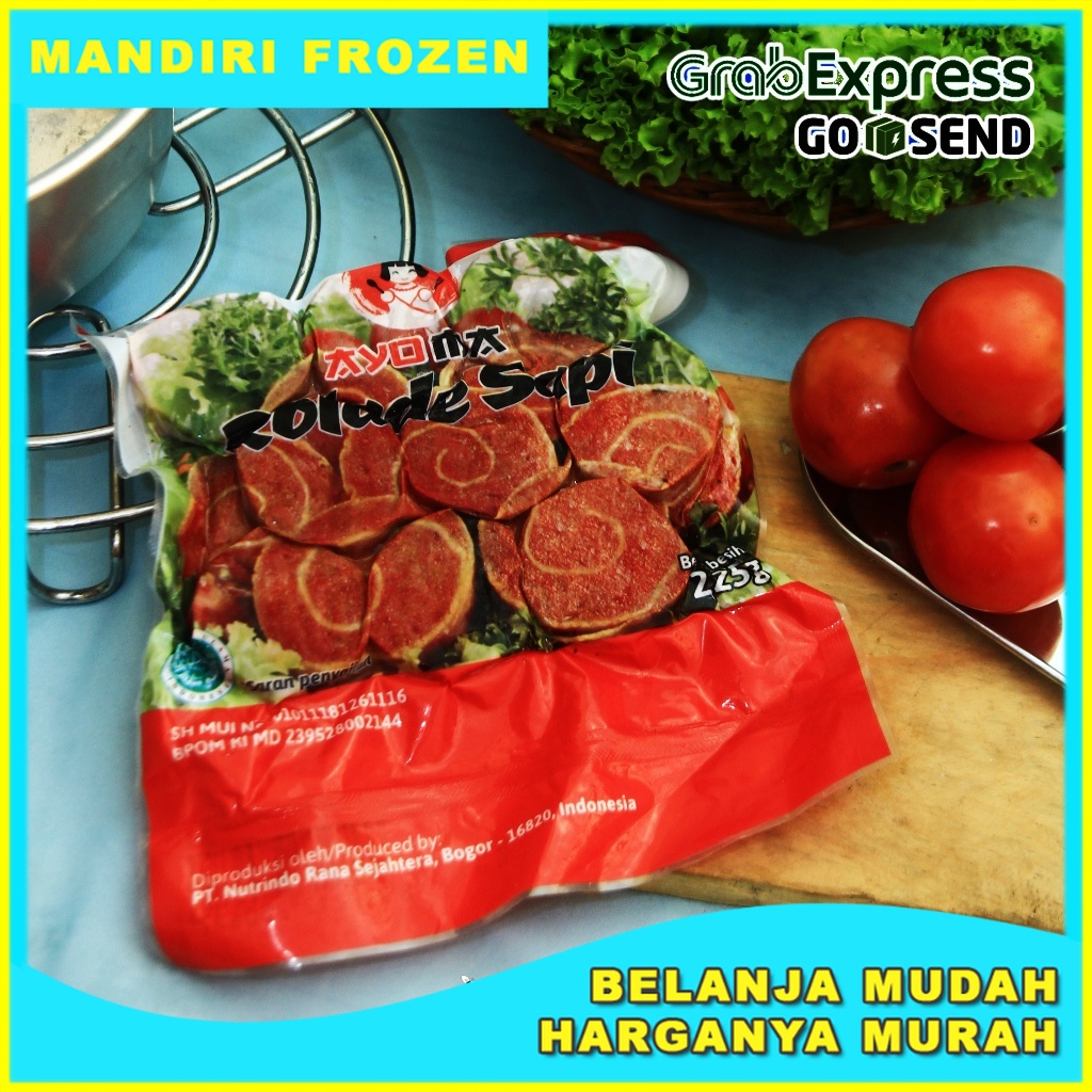 

AYOMA Rolade Sapi 225gr Isi 9pcs - Makanan Beku Olahan