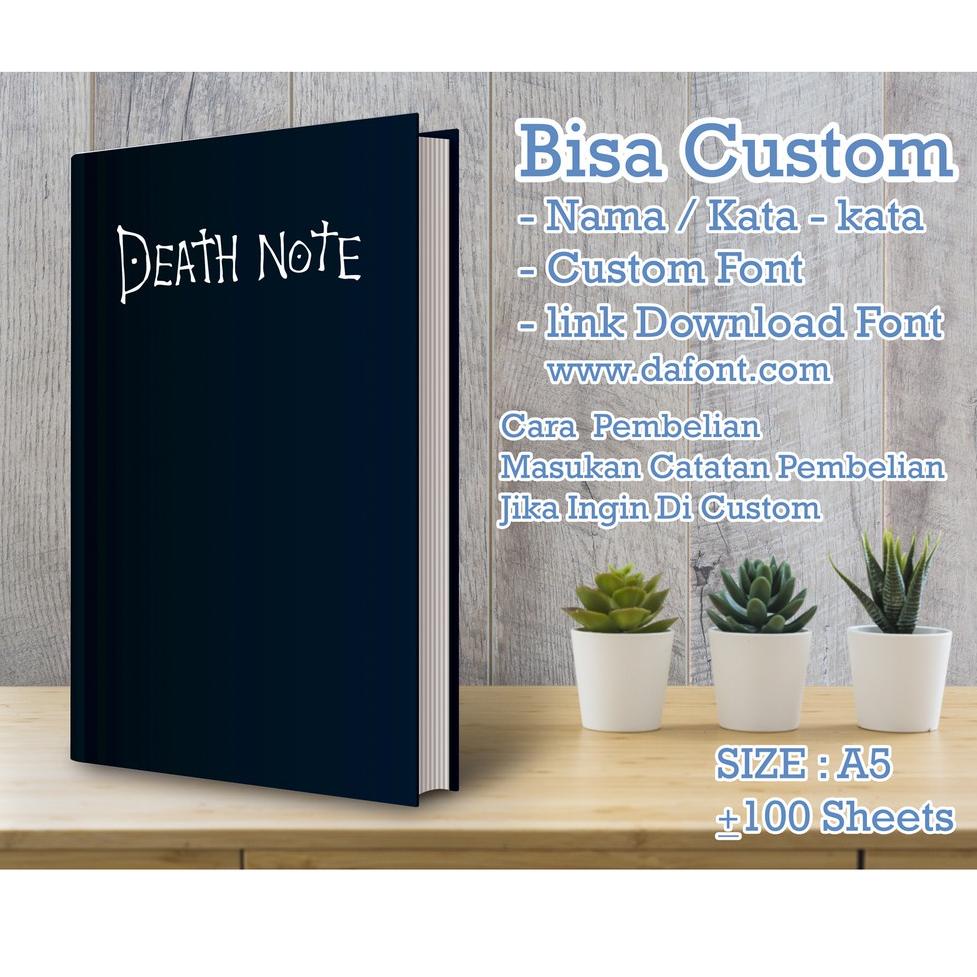 

[PROMO QSK37] Notebook Custom_DEATH NOTE_A5_GRID#DOTTED#LINE#POLOS