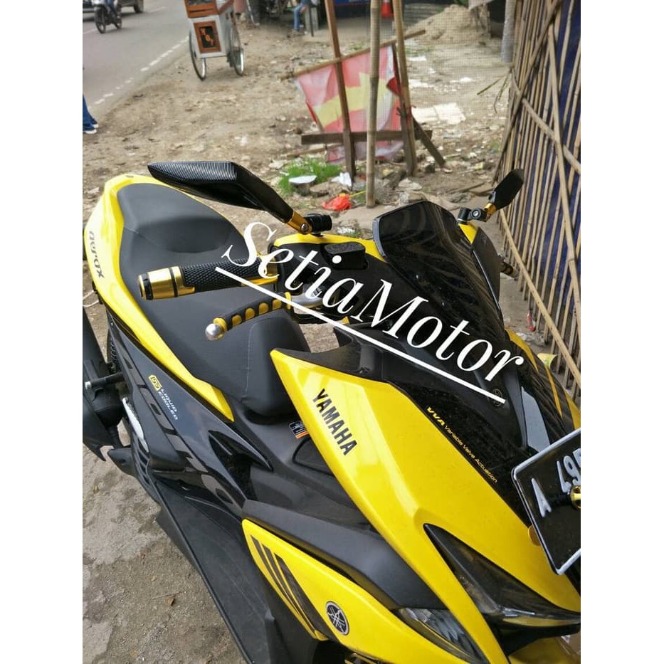 Spion Tomok Pisang Variasi Motor Aerox - Nmax - Mio - Vario - Gsx - Fu - Putih - Variasi Motor