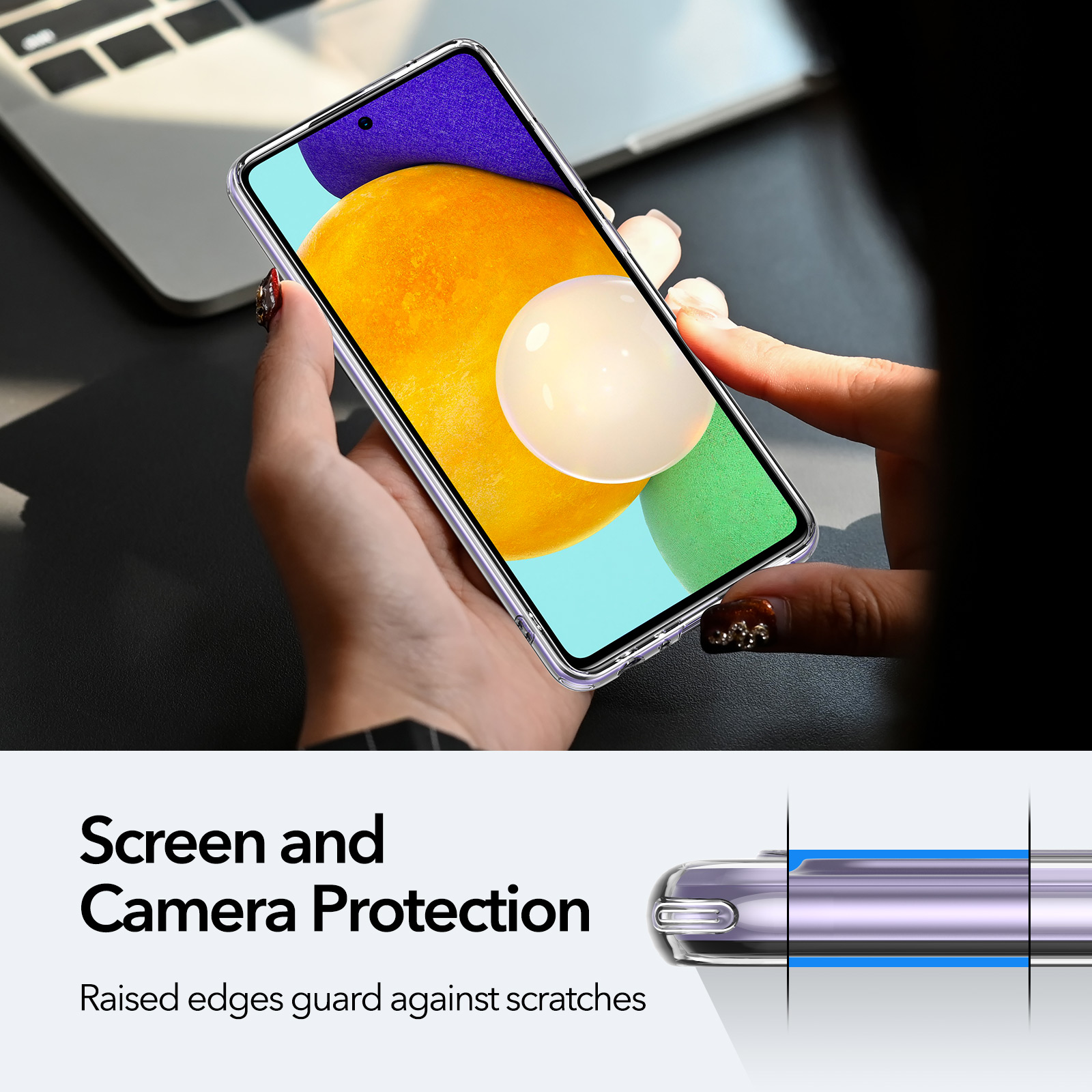 ESR Samsung Galaxy A52 (2021) Project Zero Clear-View Slim Case For Samsung Galaxy A52 (2021) Phone Clear Case