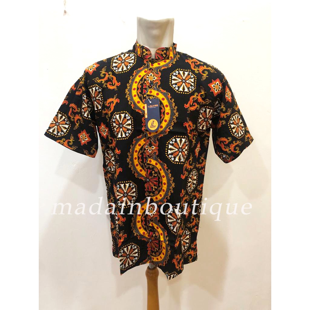 KEMEJA KOKO LENGAN PENDEK K12 LOUVRE PREMIUM | KEMKO BATIK | BAJU KOKO BATIK
