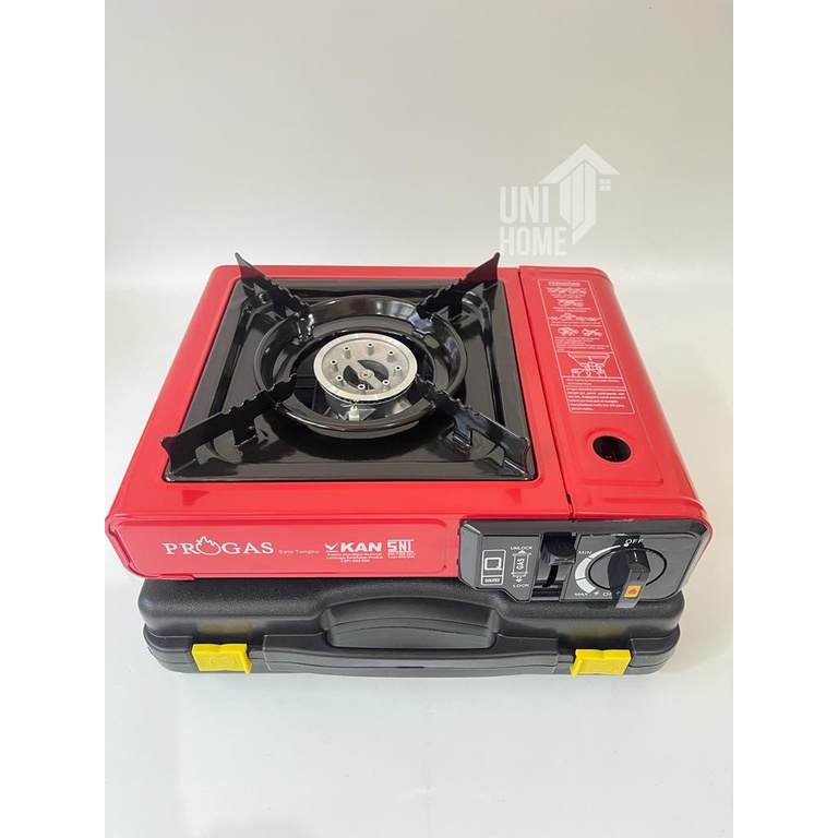 Kompor Portable Mini Progas 2in1 (Gas kaleng/LPG) ada SNI