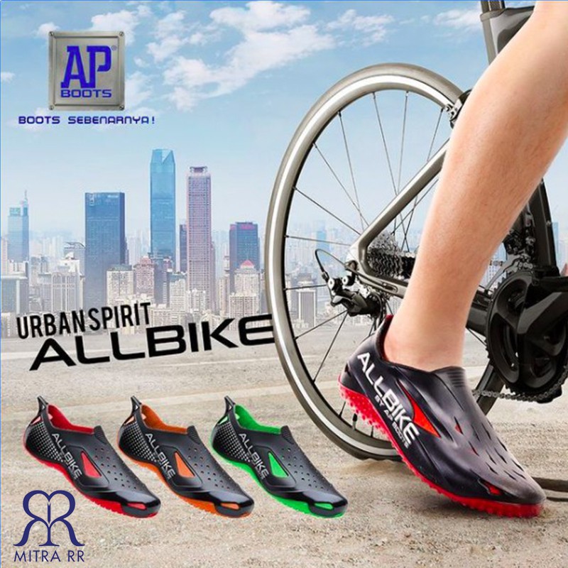 Mitrarr All bike Sepatu Karet Sepeda Air Motor ALL Bike AP Boots Hujan ALLBIKE ALBIKE 100% ORI