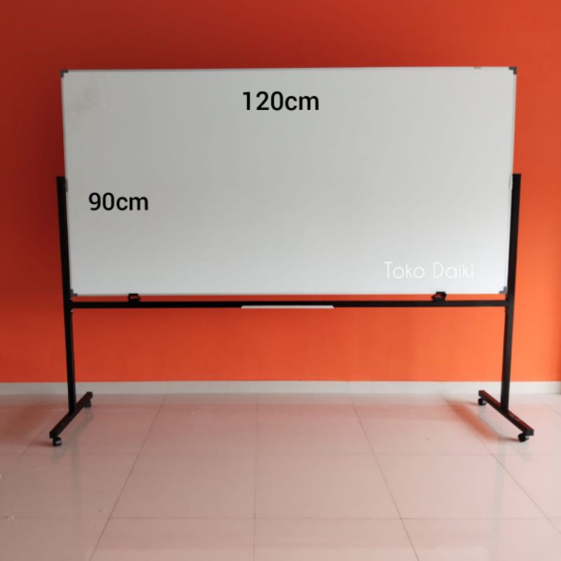 

whiteboard standing kantor magnetik dan non magnet 90 x 120 cm