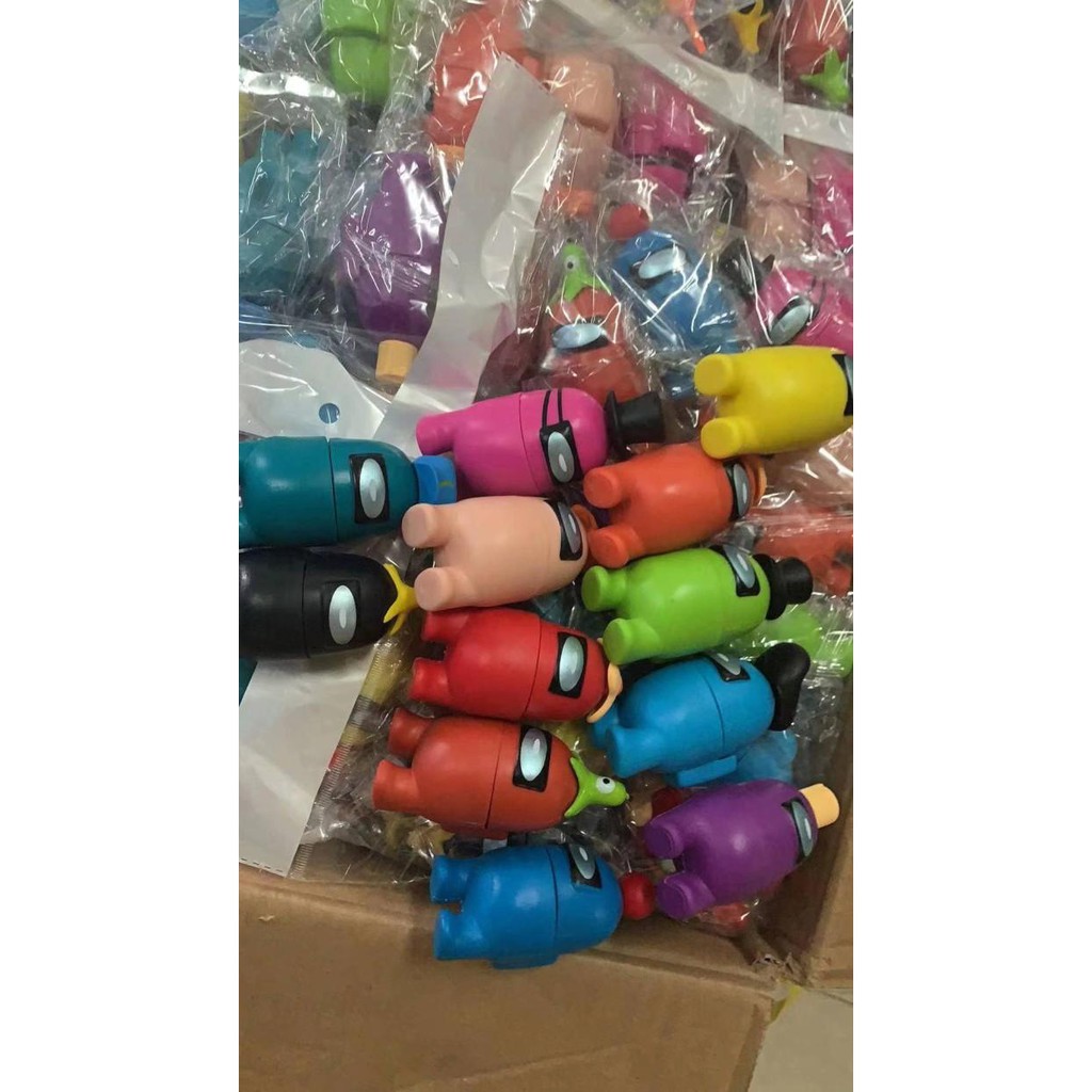 mainan figure Murah Action Figure Among Us Impostor set isi 12 Berkualitas