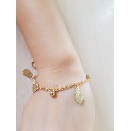 Gelang Titanium Owl Silver dan Gold 18K