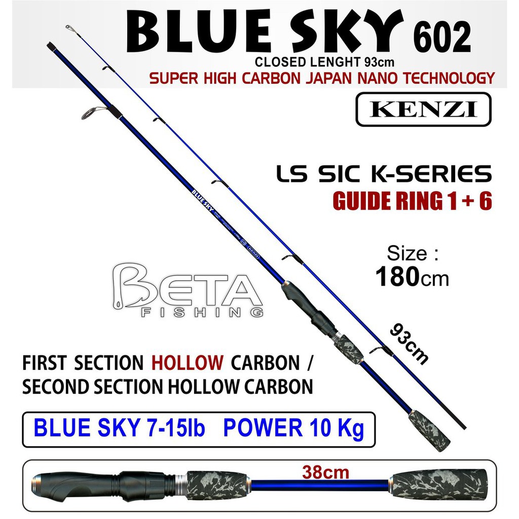 ROD JORAN KENZI BLUE SKY 7-15 LB Murah