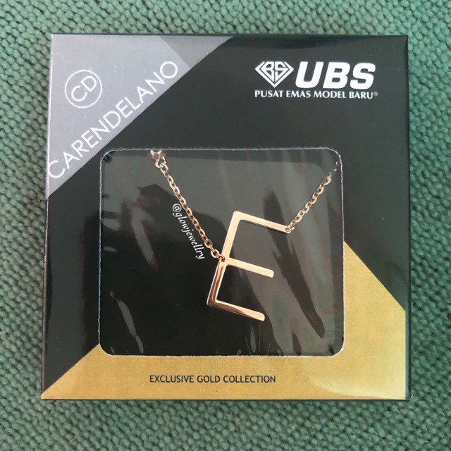 Gelang Huruf Carendelano UBS - E