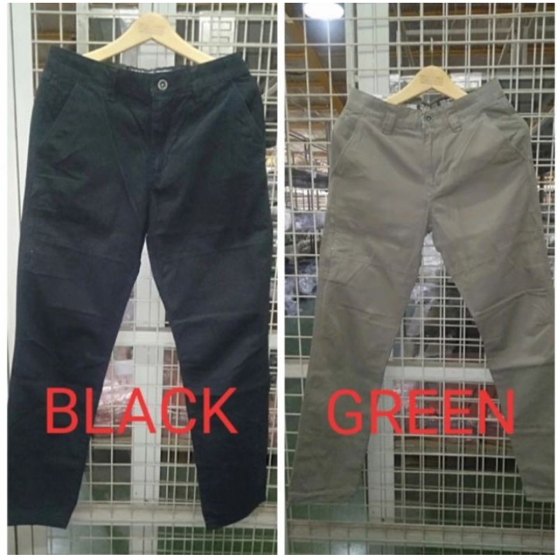 celana panjang basic MGEE FORZA C037 terbaru - BLACK - GREEN