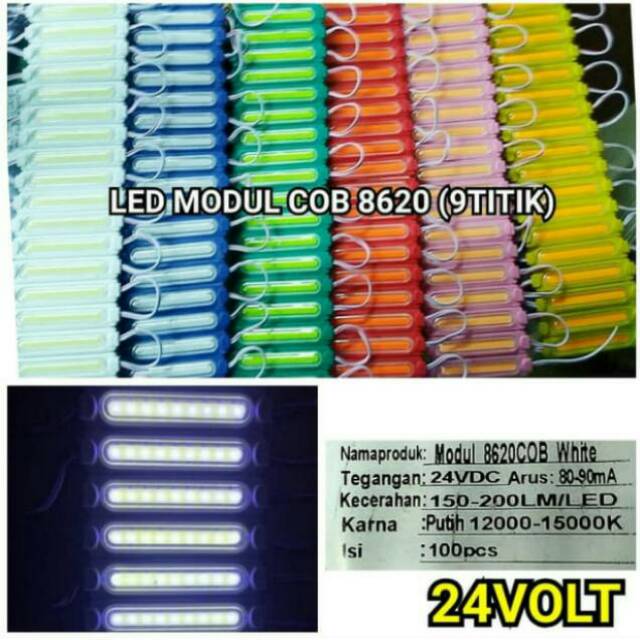 Led Modul COB 9 LED 24 V Type 8620
