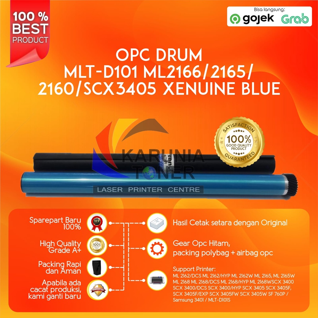 OPC DRUM XENUINE BLUE MLT D101 ML2166 2165 2162 2160 SCX3400 SCX3405