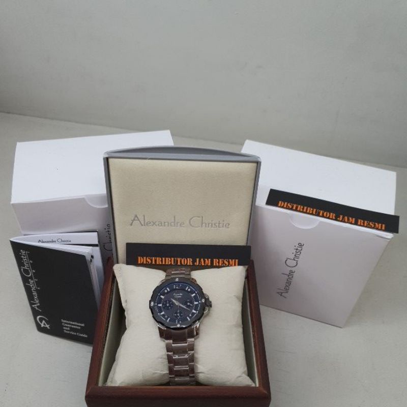 Jam Tangan Wanita Alexandre Christie AC6410BF AC 6410 BF AC6410 BF AC 6410BF Silver Stainless