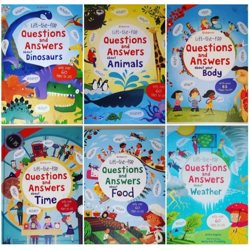 Usborne question and answer time. usborne food. usborne world