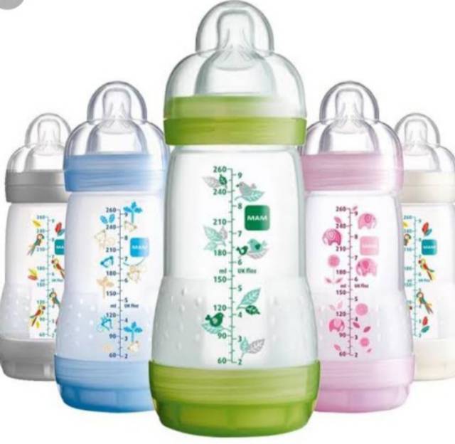 MAM Anti Colic Bottle 260ml Botol Susu Bayi Anticolic  Dot Bayi