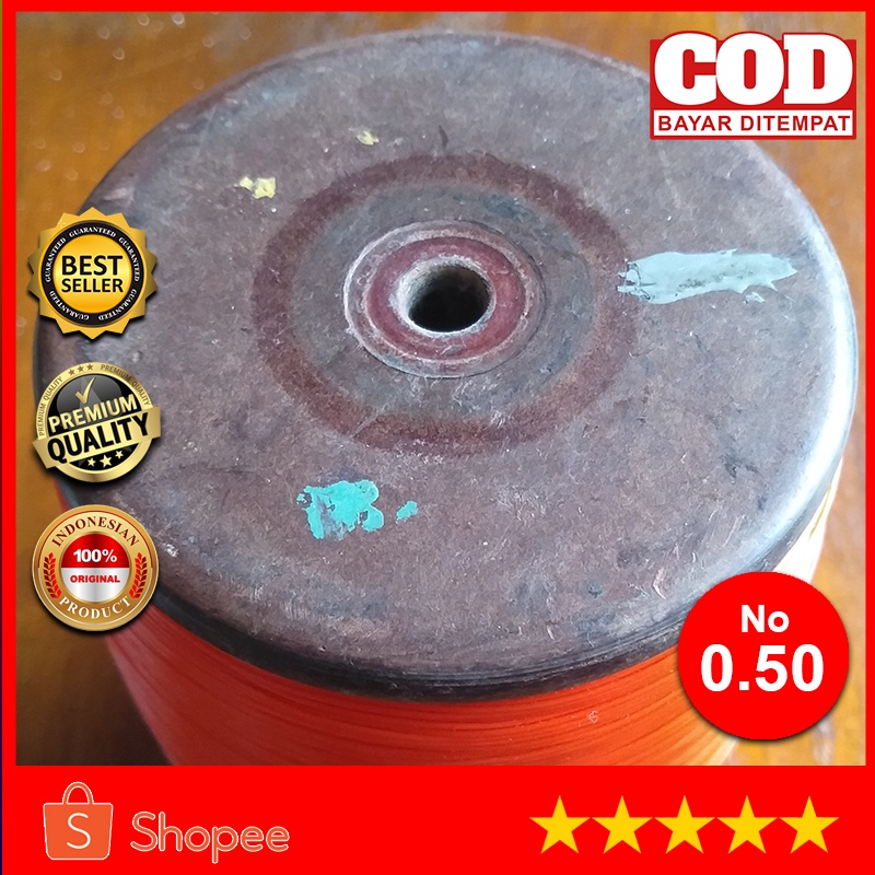 KENUR MARLIN ORIGINAL PANJANG 6000 YARD / SIZE 0.50 / TIDAK PANAS SAAT DIGUNAKAN / BENANG UNTUK LAYA