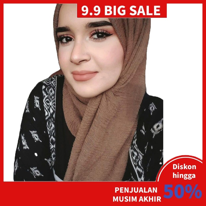 Pabrik Langsung Syal Selendang Katun Crinkle untuk Pabrik Langsung Syal Selendang Katun Crinkle untuk