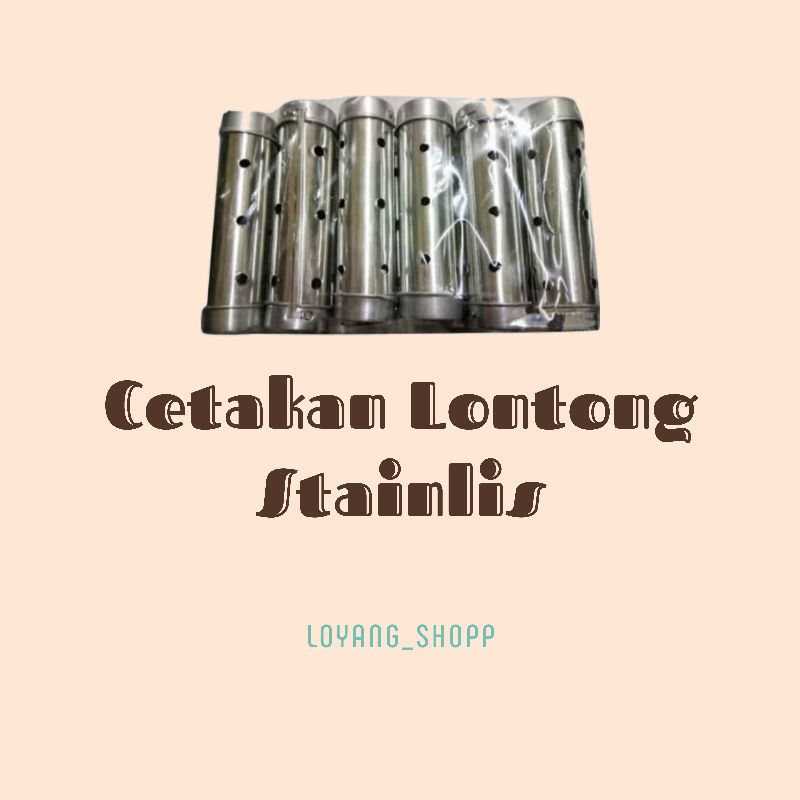 (F1) CETAKAN LONTONG STAINLESS STEEL TEBAL ANTI KARAT ukuran 15