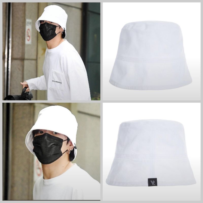 OFFICIAL BTS JK JUNGKOOK LABEL DROP OVERFIT BUCKET HAT
