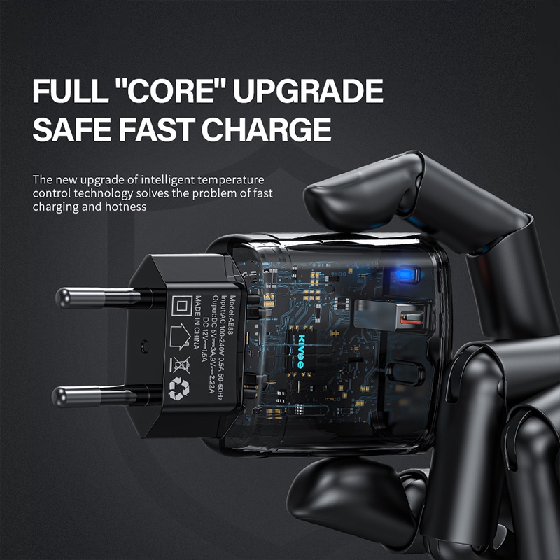 YLV 22.5W 30W 36W Kepala Charger Adaptor QC4.0 Universal Usb Port EU Plug Quick Charging Charger-8