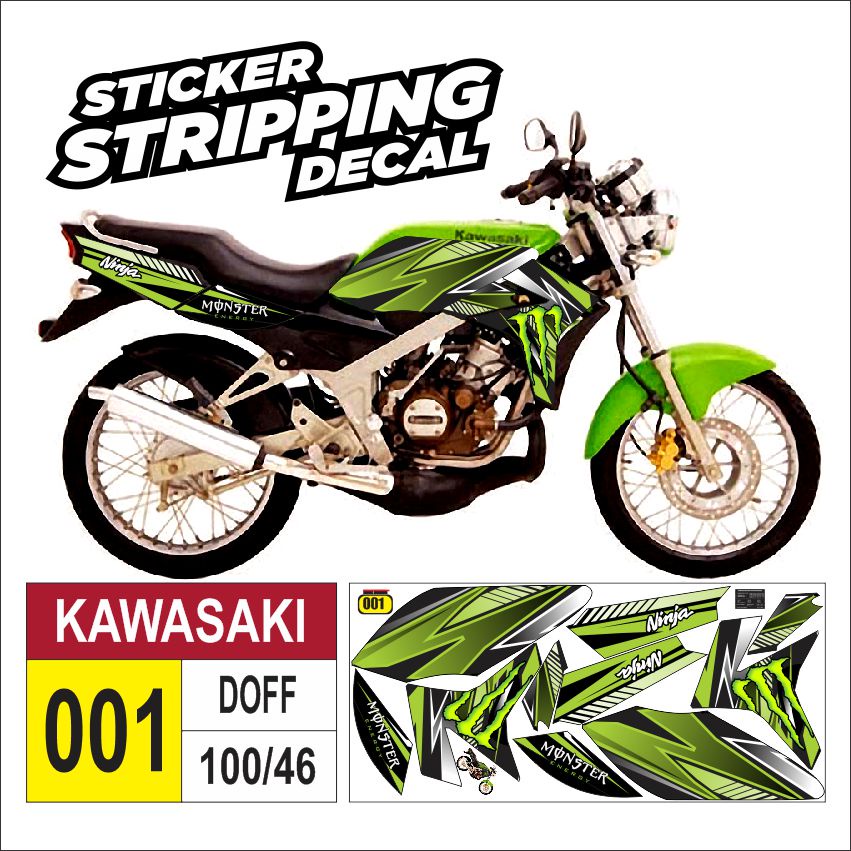 Sticker decal striping kawasaki ninja r 2006 variasi kawasaki ninja r