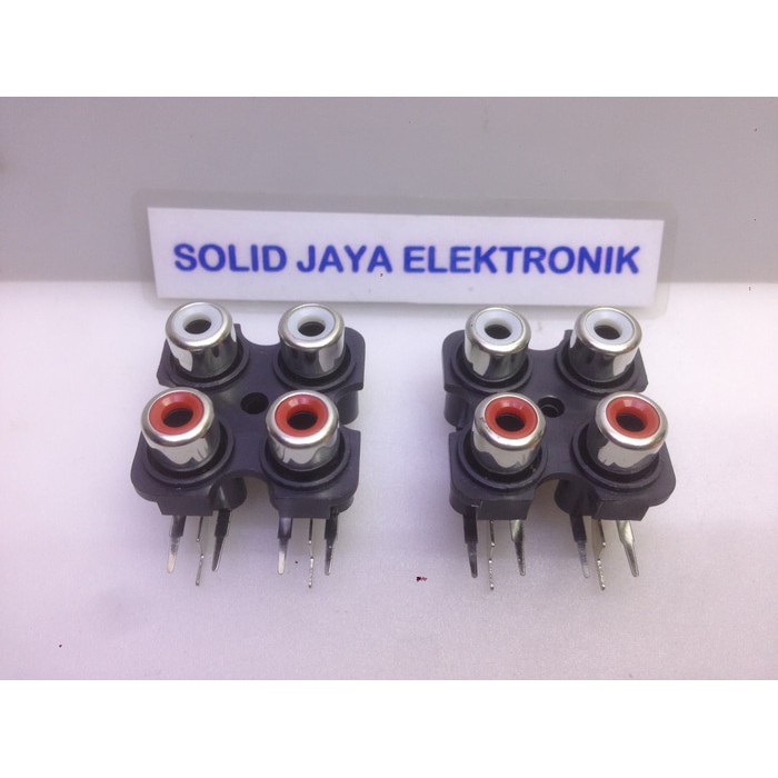 SOKET RCA 4 PIN CONTRA RCA 4 PIN TERMINAL RCA 4 PIN SOCKET RCA BOX BELL FEMALE RCA 4 PIN