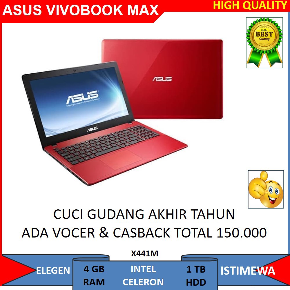 LAPTOP ASUS VIVOBOOK MAX X441M HDD 1 TB RAM 4 GB, LAPTOP