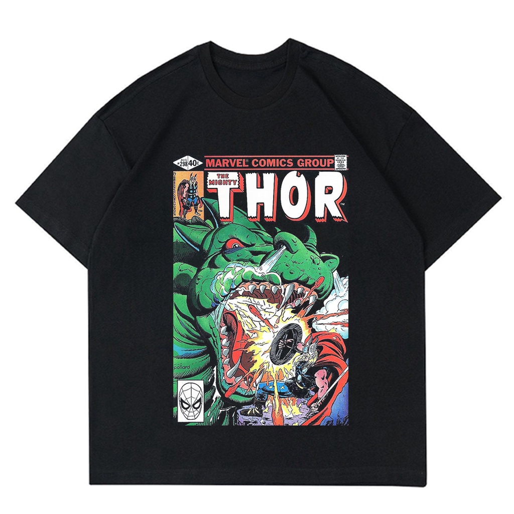 KAOS THOR THE MIGHTY MARVEL COMICS | T-SHIRT MARVEL SUPERHERO THOR |  BAJU KAOS MARVEL COMICS