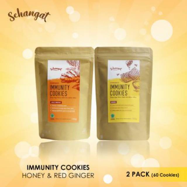 

Sehangat Madu & Jahe Merah (Paket)/Immunity Cookies/Cemilan Enak/Makanan Kesehatan Handmade