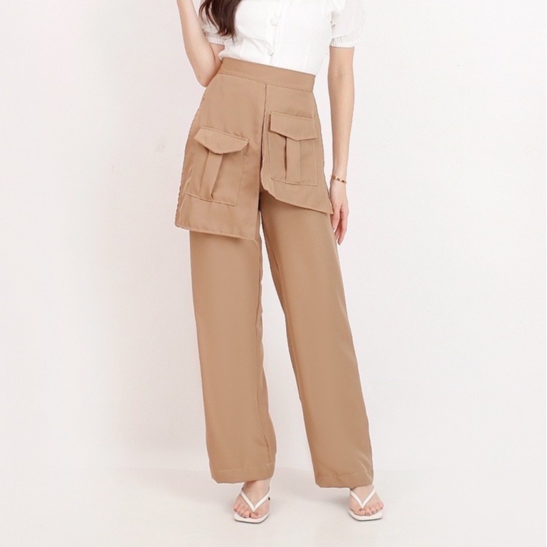 BESS POCKET PALAZO PANTS / KOREAN FANCY PANTS