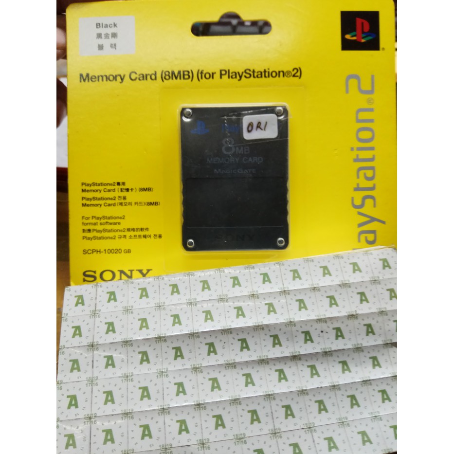 Memory Memori Card MMC PS2 Original Mesin 8mb NEW