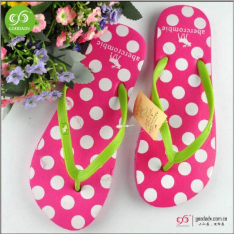 SANDAL JEPIT WANITA MOTIF POLKADOT