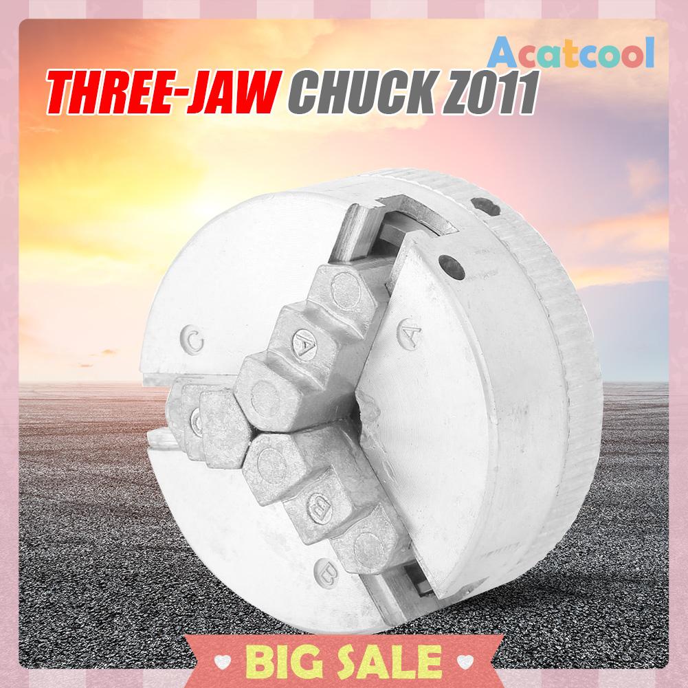 Z011 Collet Chuck 3 Jaw Bahan Zinc Alloy Untuk Mesin Bubut Kayu