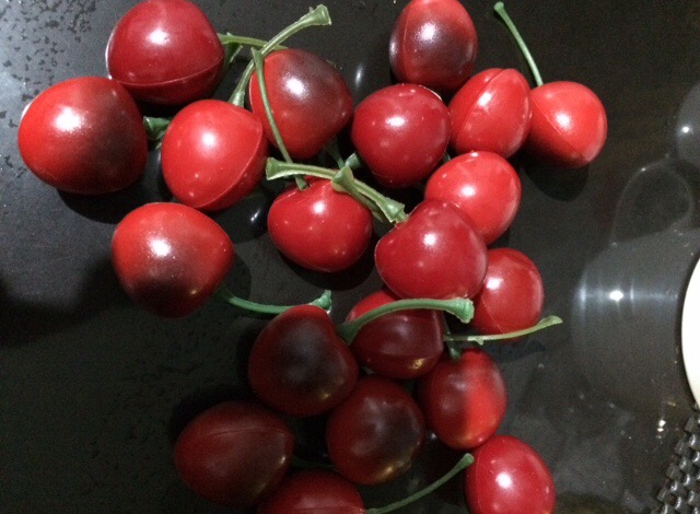 Buah Cherry Artificial ( Min Order 10pc )