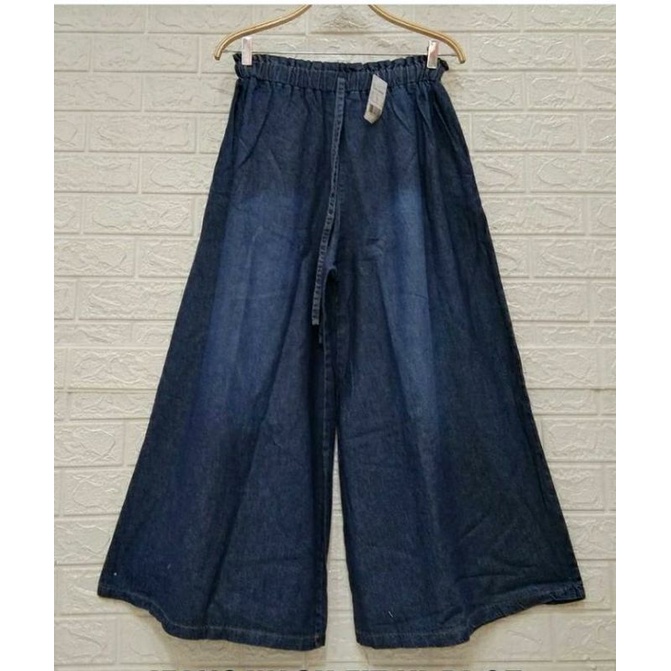 palazzo kulot jeans lebar - kulot jumbo - kulot jeans - haighwaits kulot jeans - celana kulot rawis 